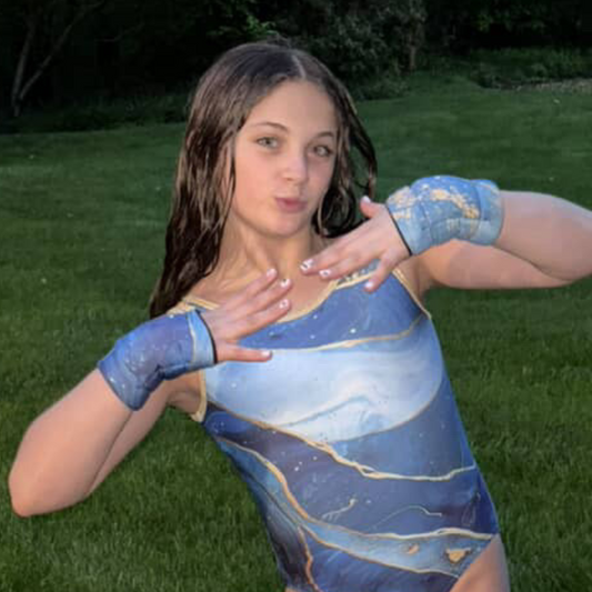 Blue Gold Skies Leotard