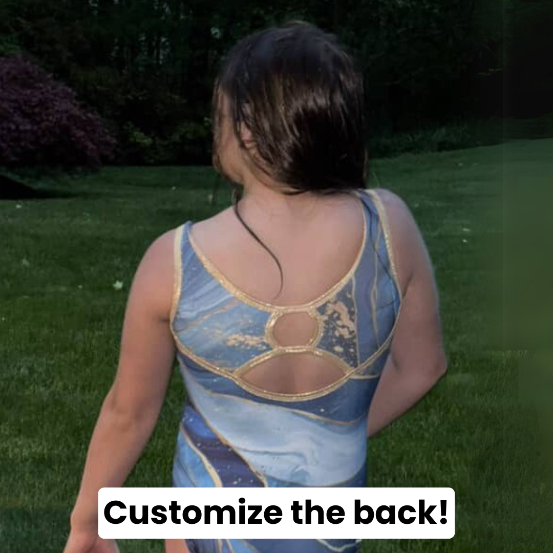 Blue Gold Skies Leotard