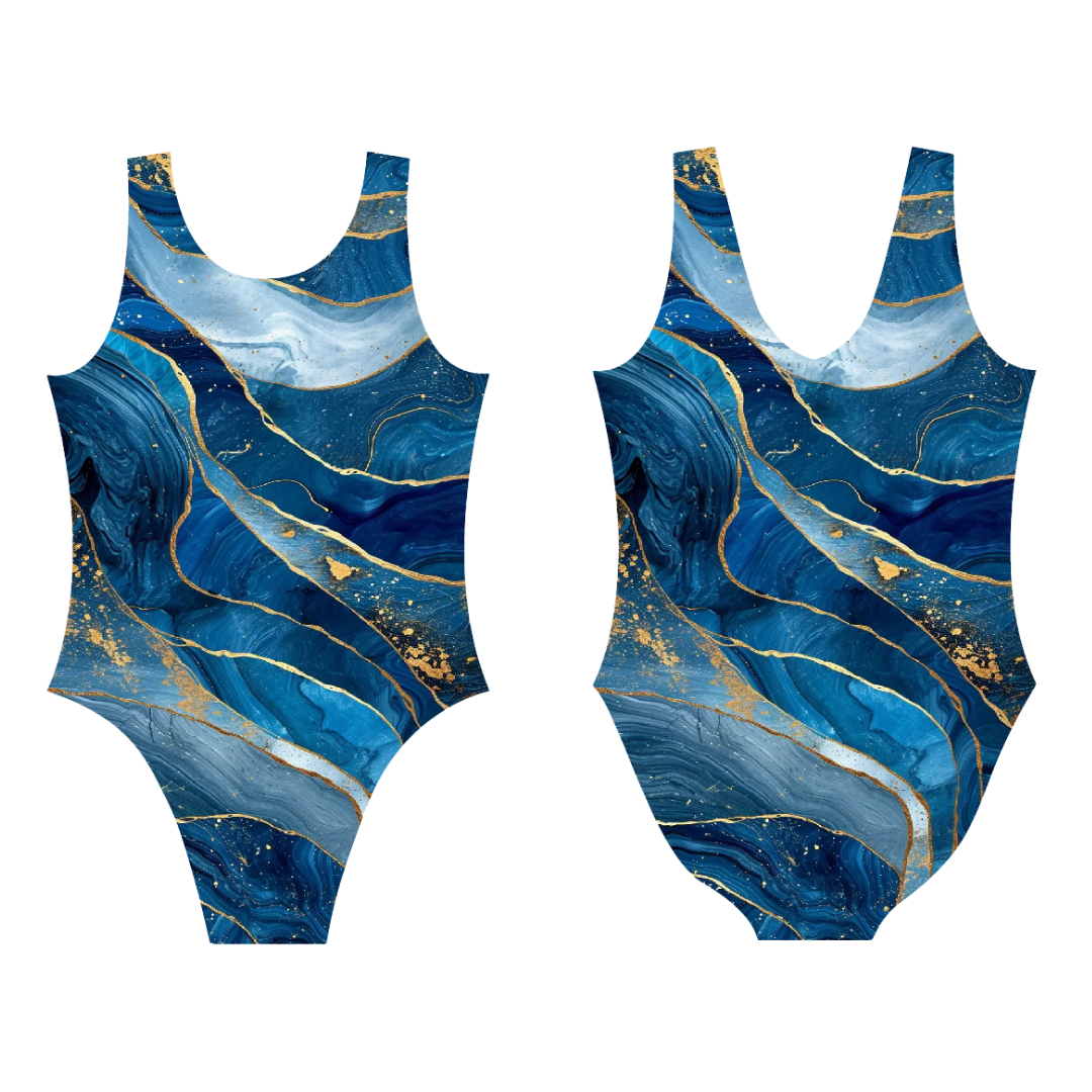 Blue Gold Skies Leotard