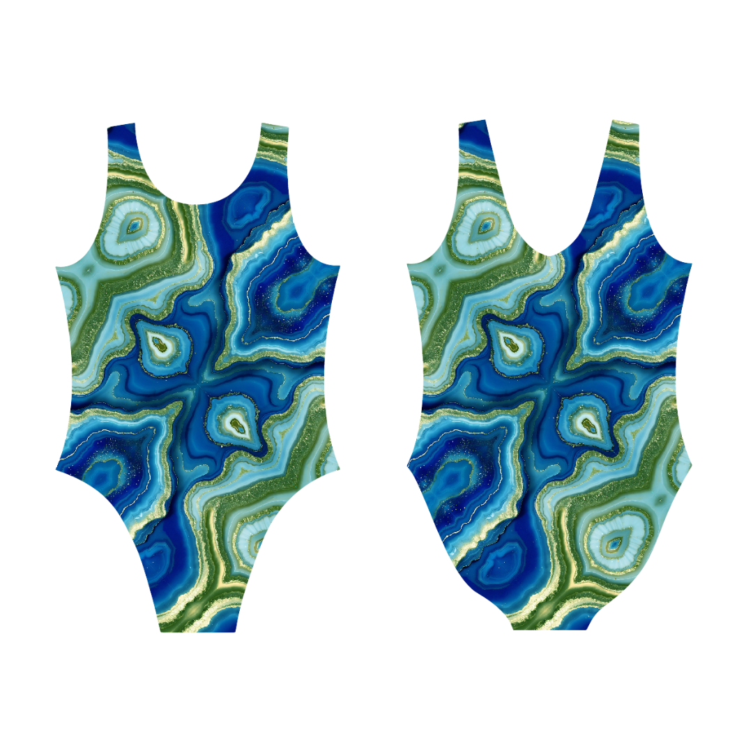 Blue Jade Stones Leotard