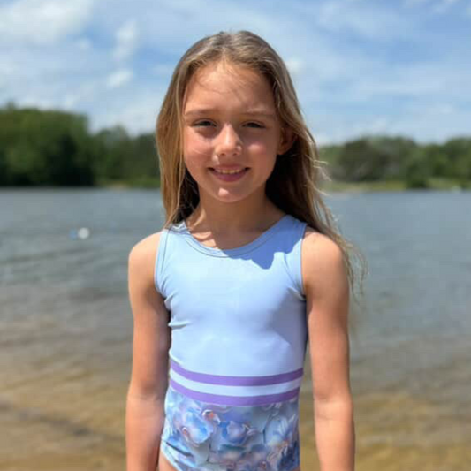 Blue Orchids Leotard