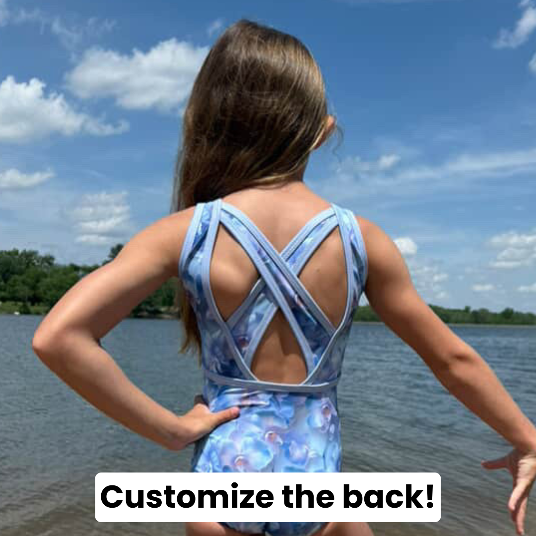 Blue Orchids Leotard
