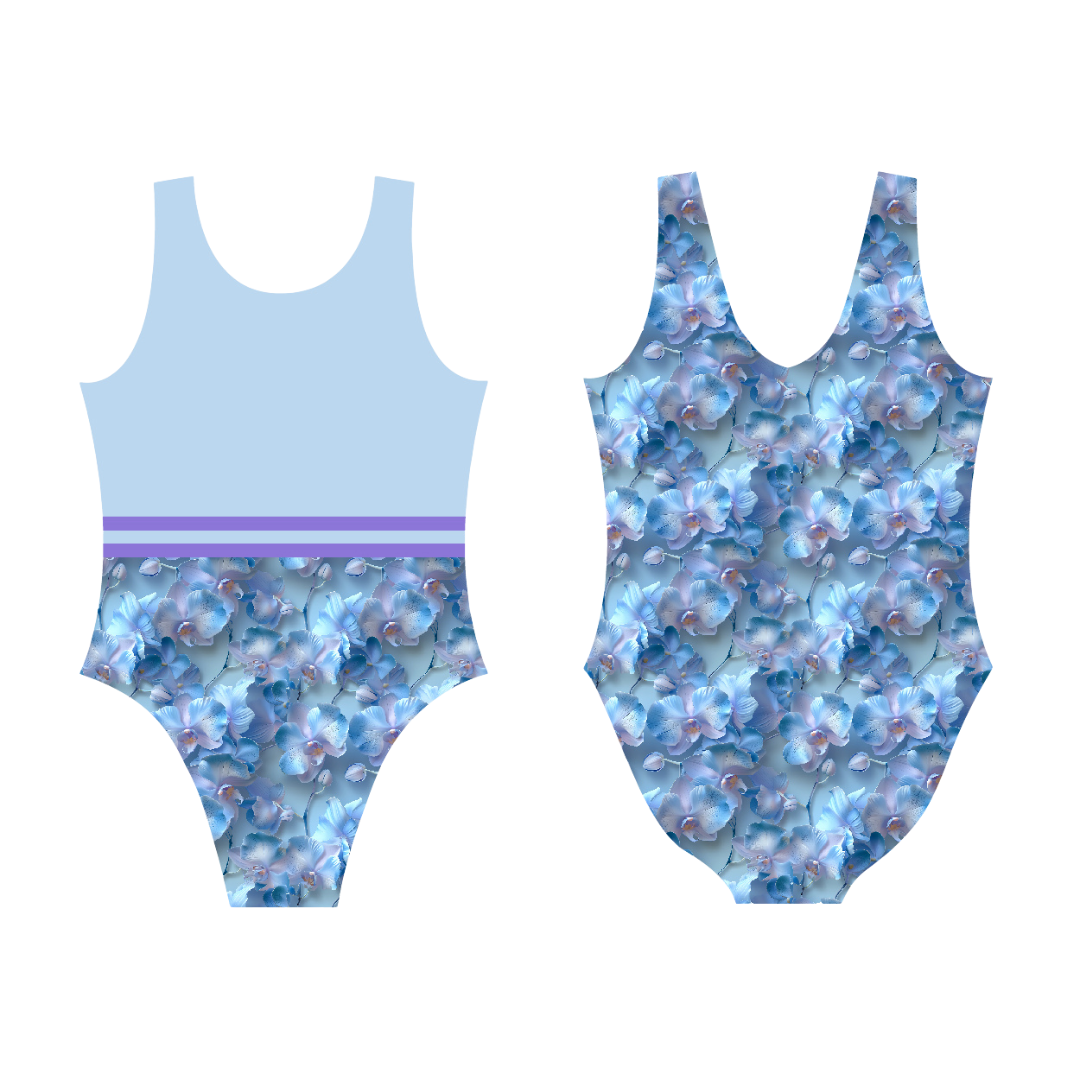 Blue Orchids Leotard