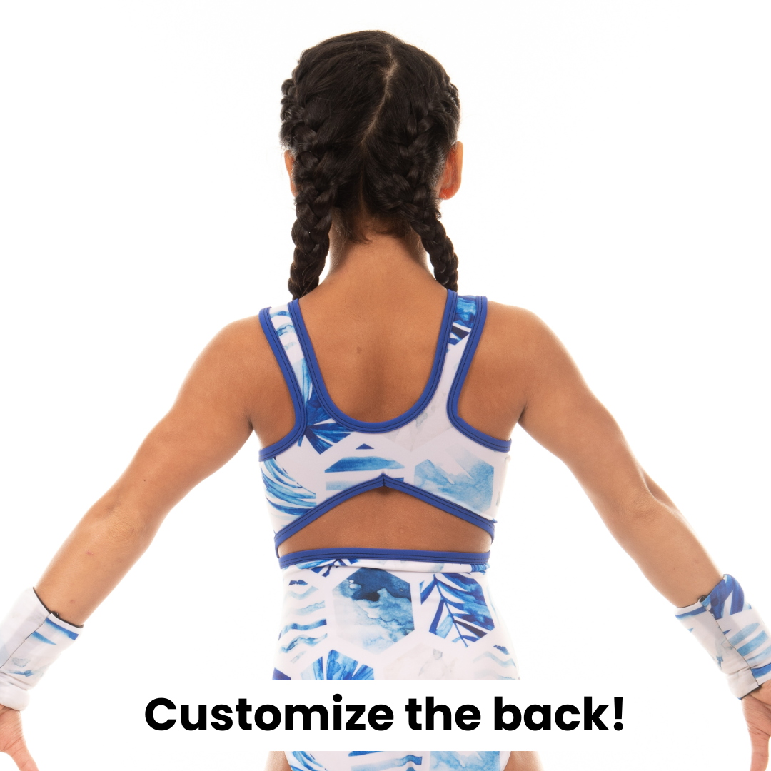 Blurry Blue Leotard