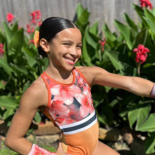 Citrine Neon Ombre Leotard