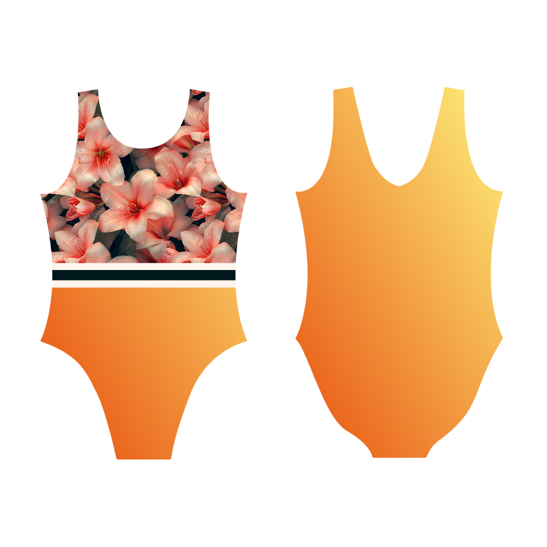 Citrine Neon Ombre Leotard
