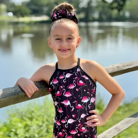 Classy Flamingos Leotard