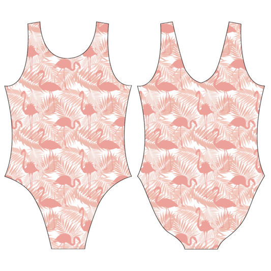 Flamingo Feathers Leotard