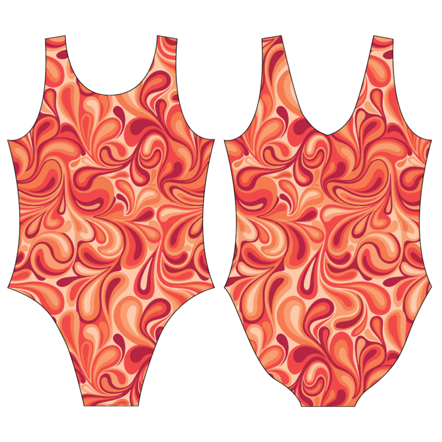 Groovy Orange Leotard