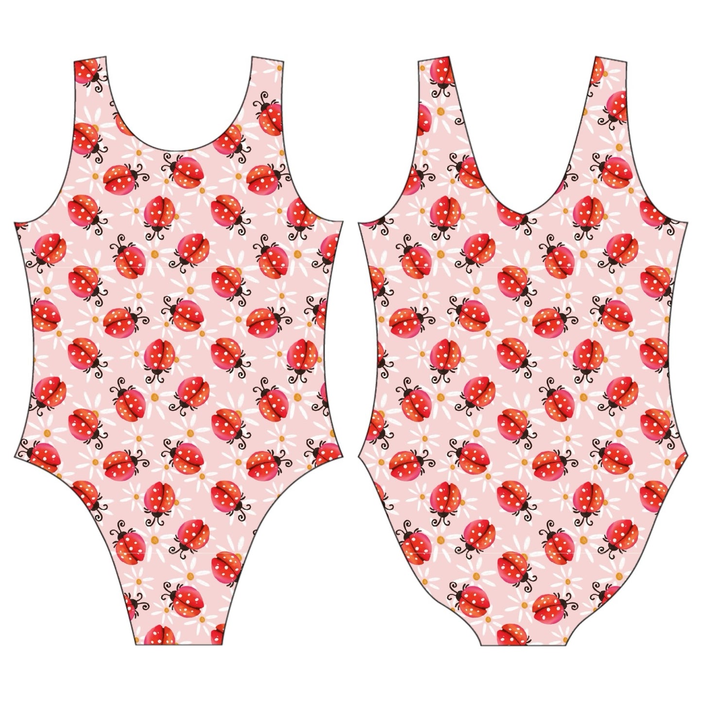 Ladybugs on Daisies Leotard