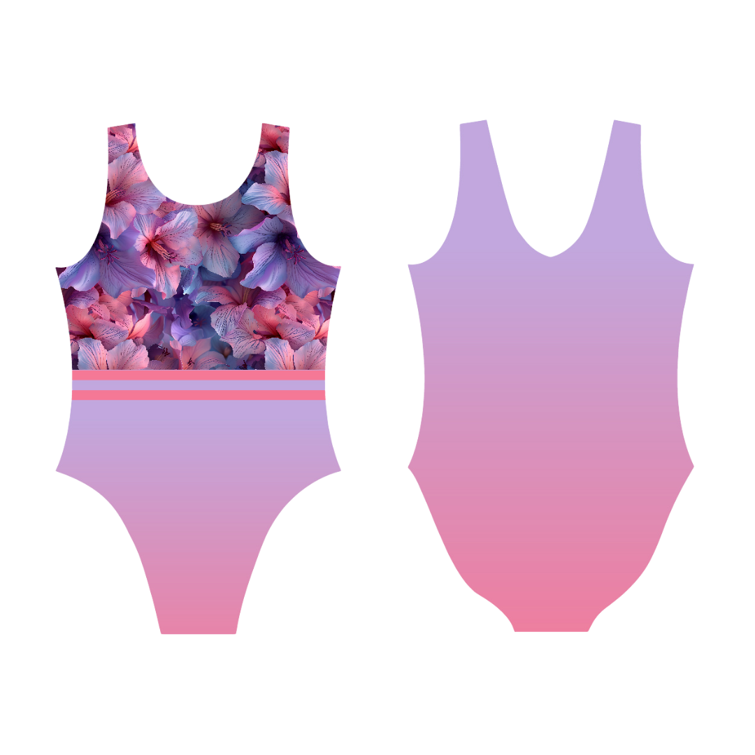 Lilac Hibiscus Leotard