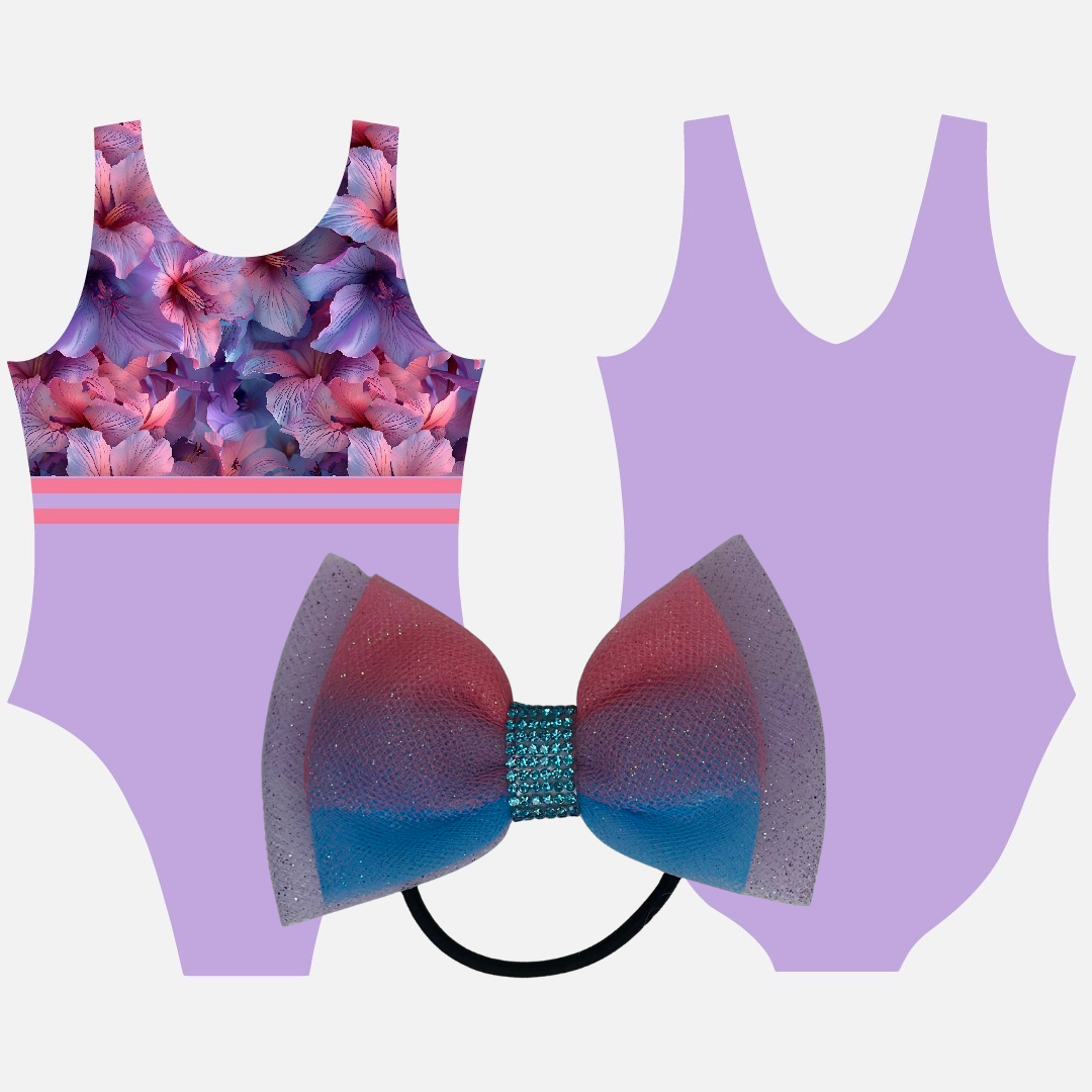 Lilac Hibiscus Leotard