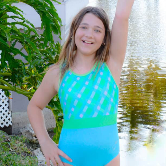 Lilac Turquoise Dreams Leotard