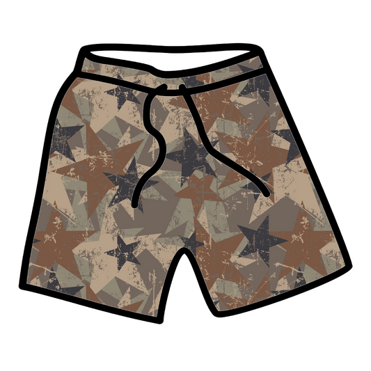 Military Star Training Shorts
