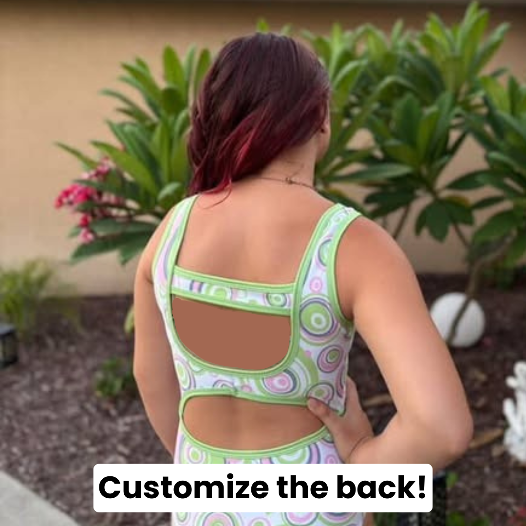 Pink Goes Good with Green Leotard