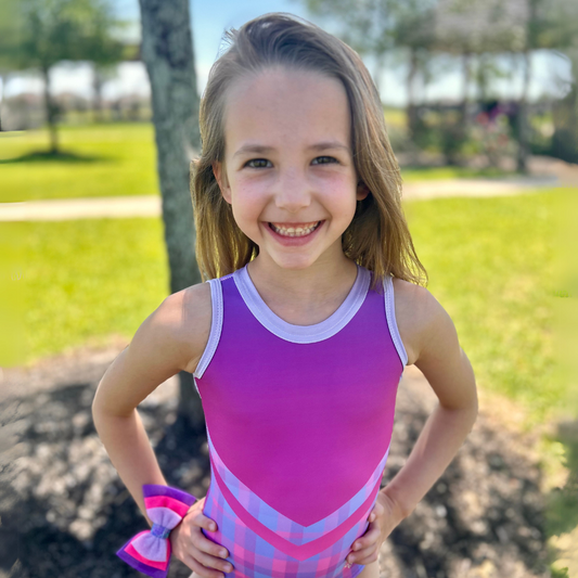 Pretty Purple Pink Plaids Leotard
