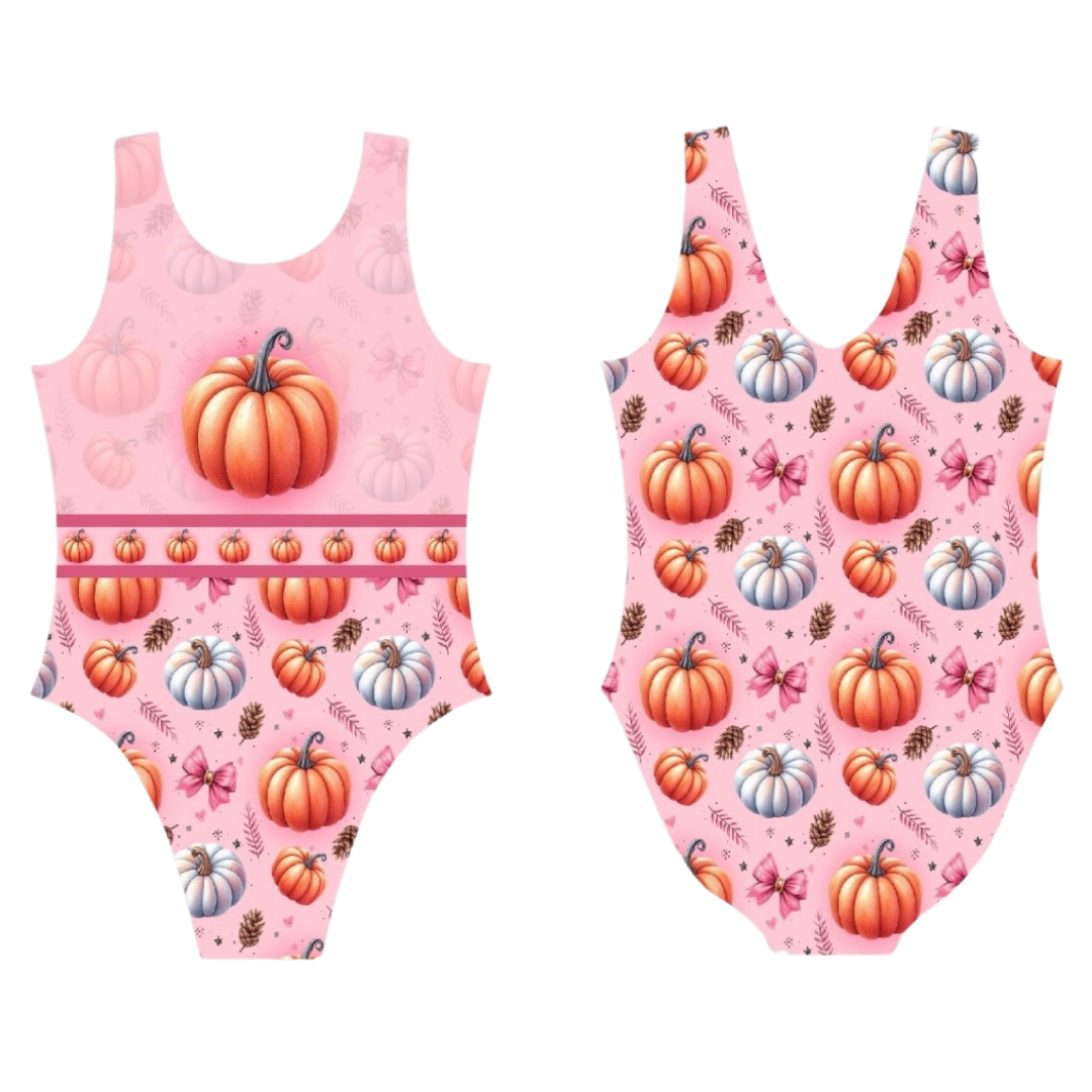 Pretty in Pink Pumpkins Leotard