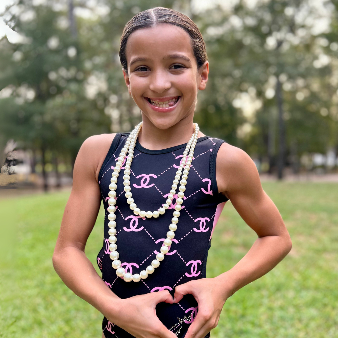 Sassy in Chanel Leotard