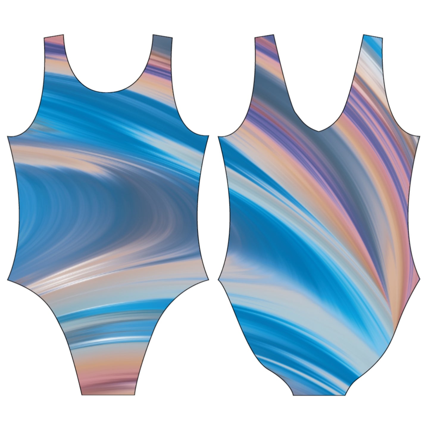 Surfing Waves Leotard