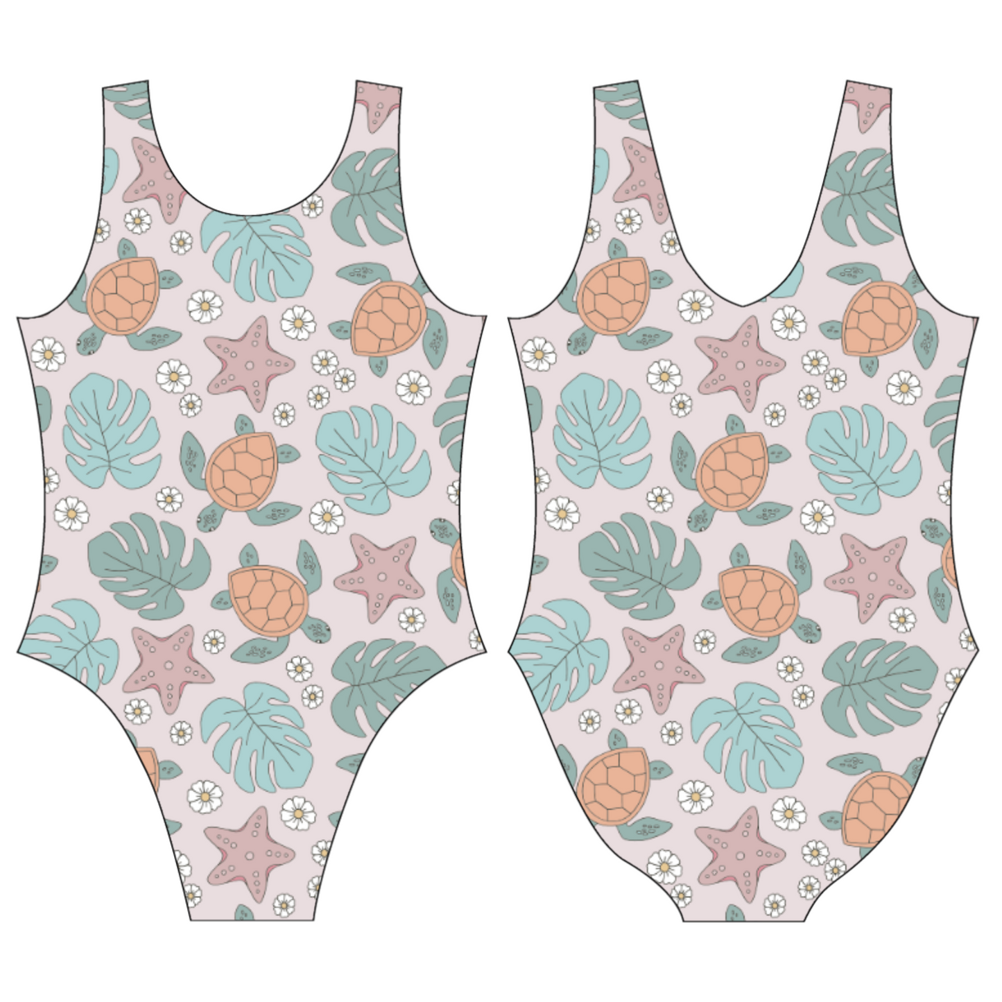 Swimming Turtles Leotard
