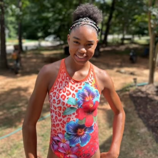 Tropical Leopard Leotard