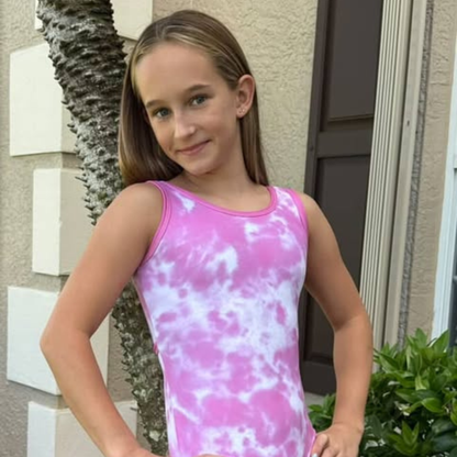 Pink Tie Dye Leotard