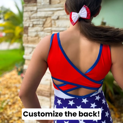 Star Spangled Banner Leotard *With Rhinestones*