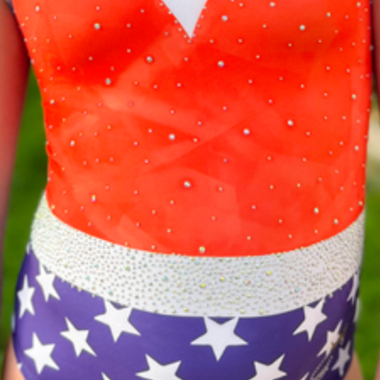 Star Spangled Banner Leotard *With Rhinestones*