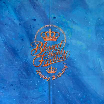 Blessed and Favored Birthday Leotard (Rhinestones Optional)