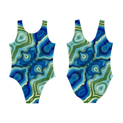 Blue Jade Stones Leotard
