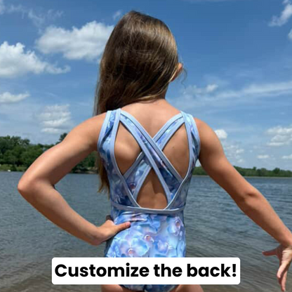 Blue Orchids Leotard