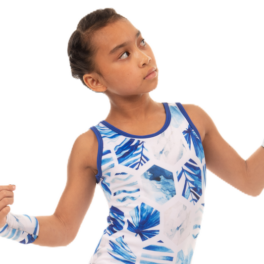 Blurry Blue Leotard