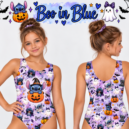 Boo in Blue Leotard
