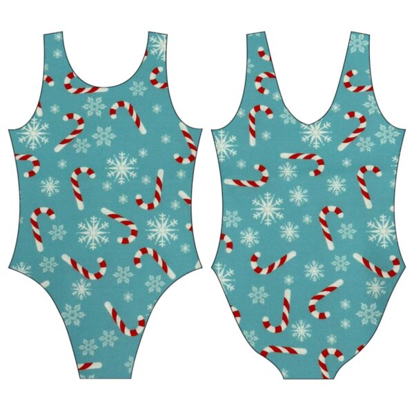 Candy Cane Blue Leotard