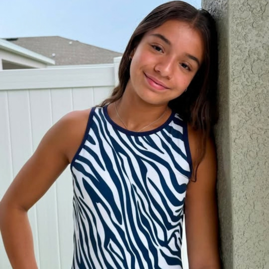 Coastal Zebra Leotard