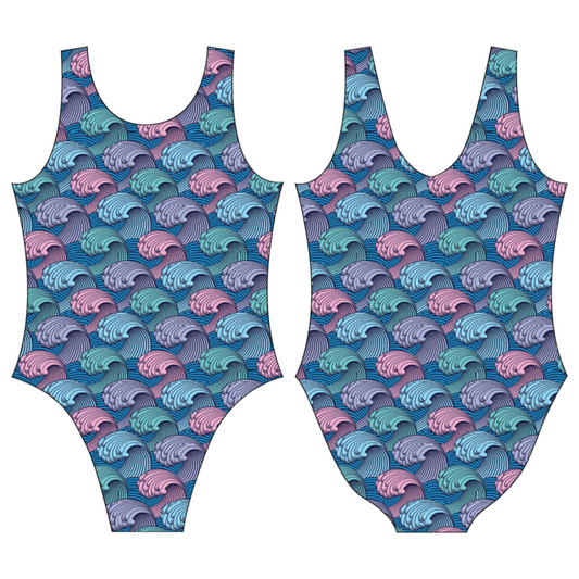 Colorful Waves Leotard