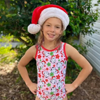 Ghosting on Christmas Leotard