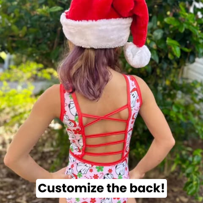 Ghosting on Christmas Leotard