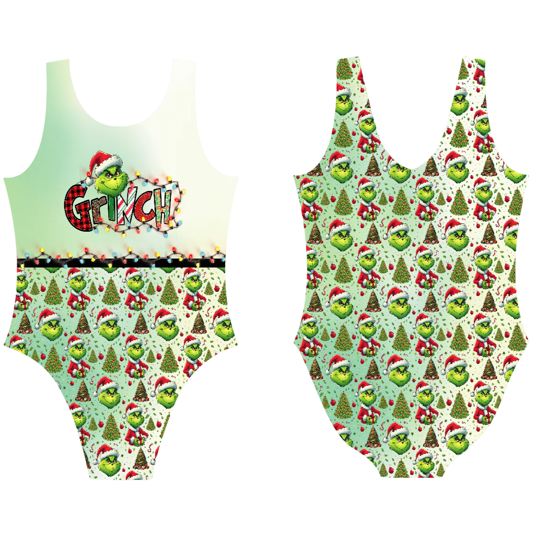 Grinch Lights Leotard