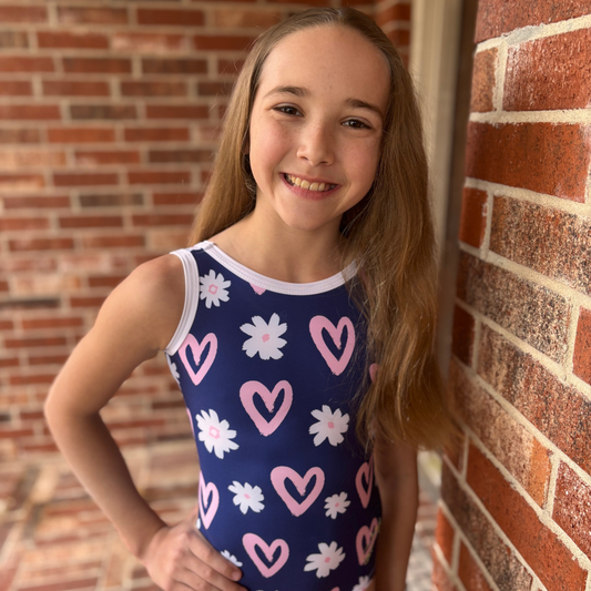 Hearts & Daisies Leotard