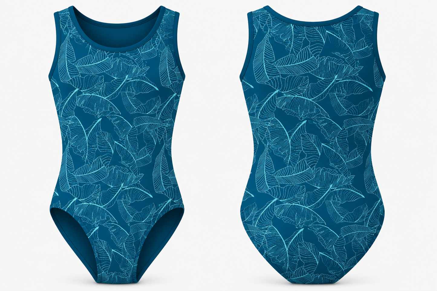 Tropical Leaves Leotard