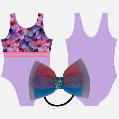 Lilac Hibiscus Leotard