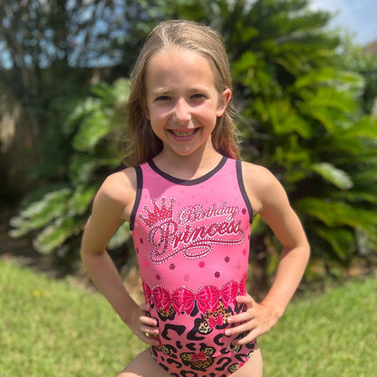 Mickey Birthday Princess Leotard (Rhinestones Optional)