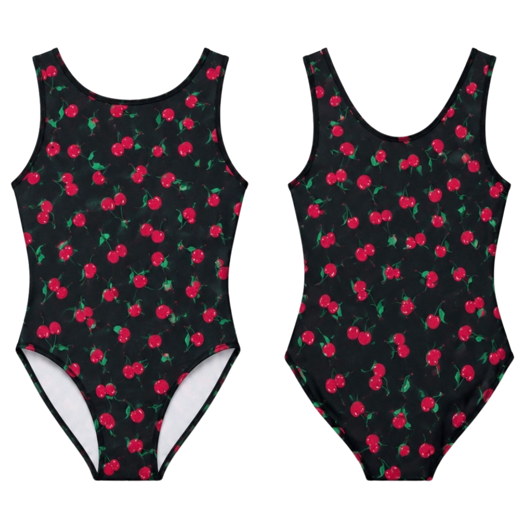 Midnight Cherries Leotard