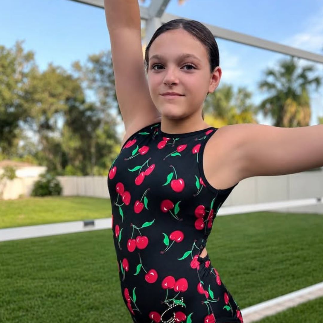Midnight Cherries Leotard