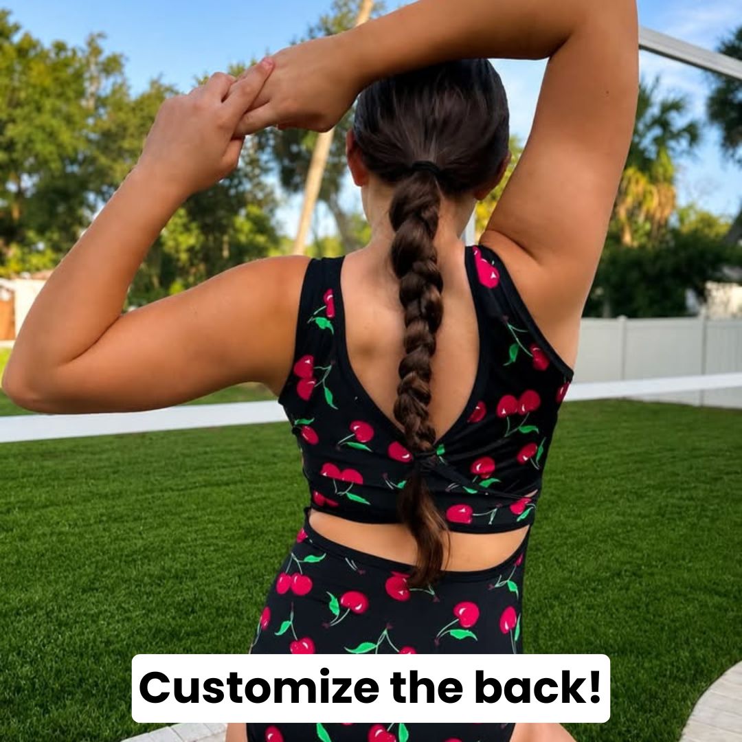 Midnight Cherries Leotard