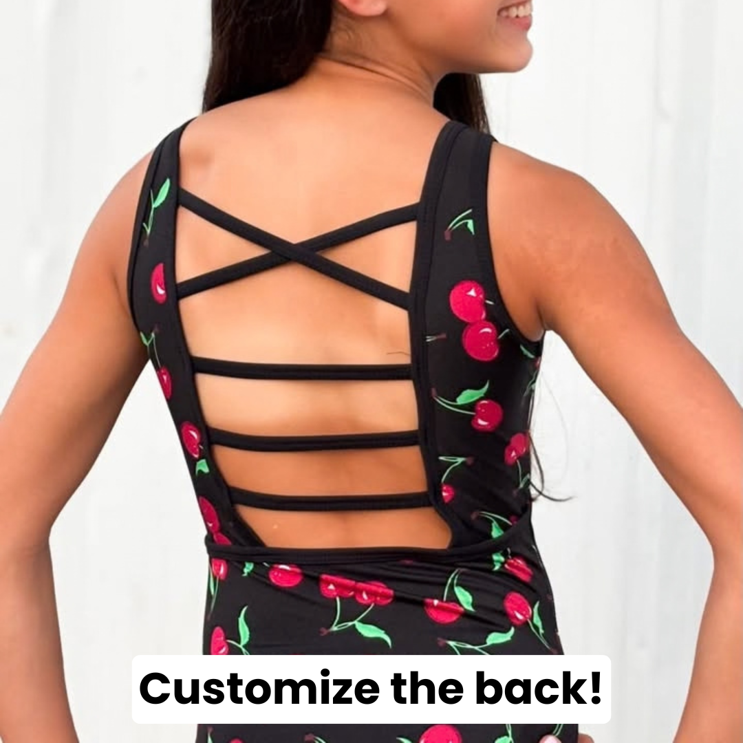 Midnight Cherries Leotard