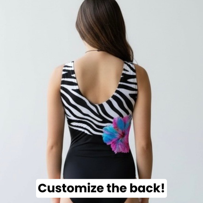 Paradise Stripes Leotard (Rhinestones Optional)