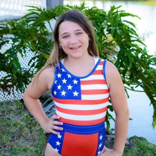 Patriotic Stars Leotard