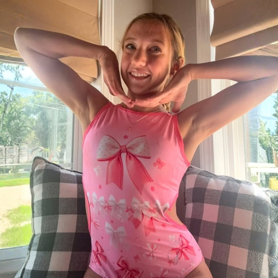Pink Bow Magic Leotard